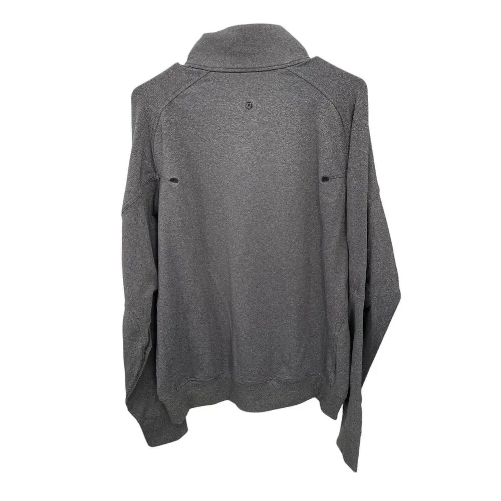 Lululemon City Tech Jacket Full Zip Heather Gray Blue Size XL